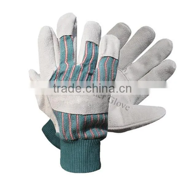 Cut and Tear Resistance Cow Skin Farm Work Gloves photo-3