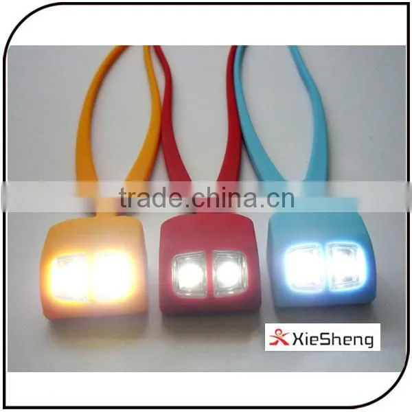 2015 2LED 3 Color ABS Silicone Portable Led Neck Light photo-3