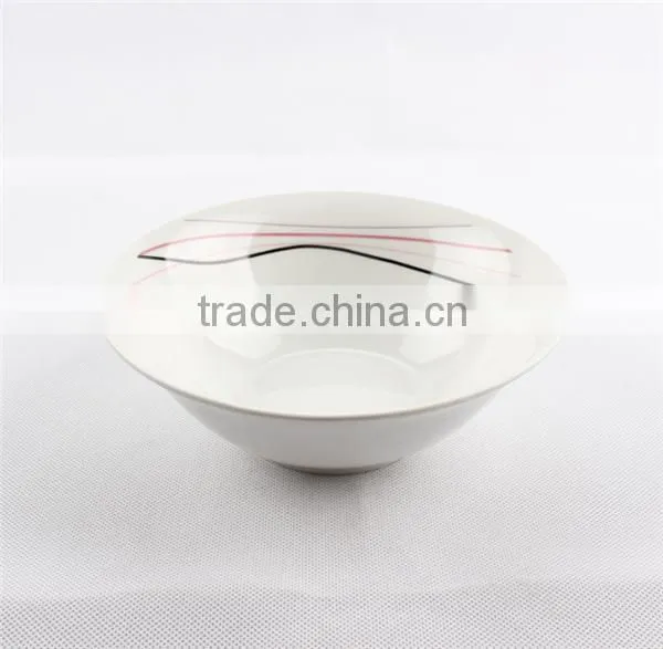 Super White Ceramic Square Soup Bowl Porcelain Square Serving Bowl photo-4
