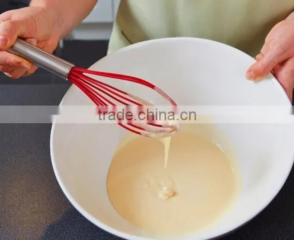 Non Stick Easy Cleaning Silicone Rubber Egg Whisk photo-6