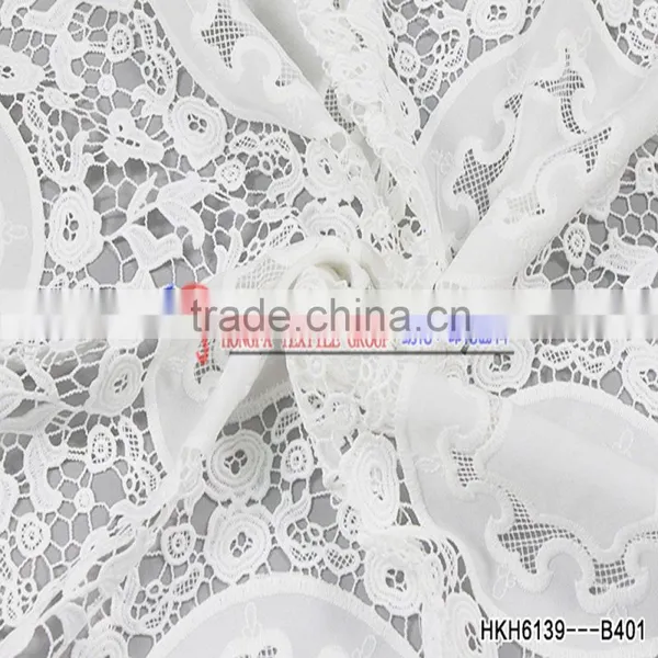 Textile Industry New Arrival Product Pringting Lace Bubble Chiffon Fabric Most Pupular Item Geometric Fabric photo-3