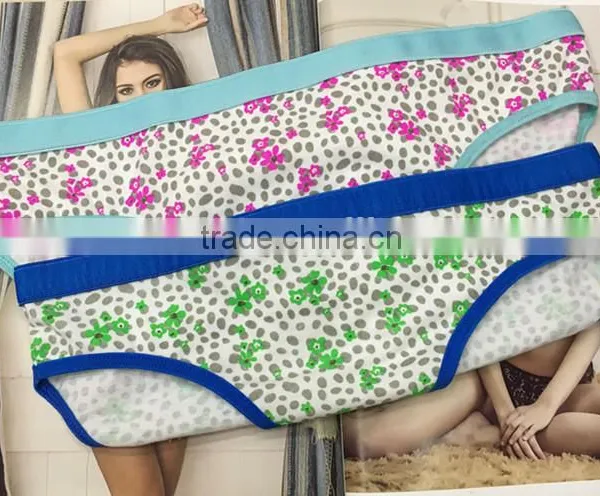 Factory Manufacture Beautiful Flower Soft Lady Panty photo-3