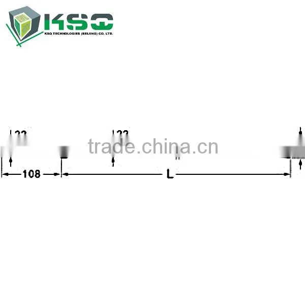 Chisel Bit Integral Rod Hex 22, Shank 22 mm x 108 mm Dia.25-34mm photo-2