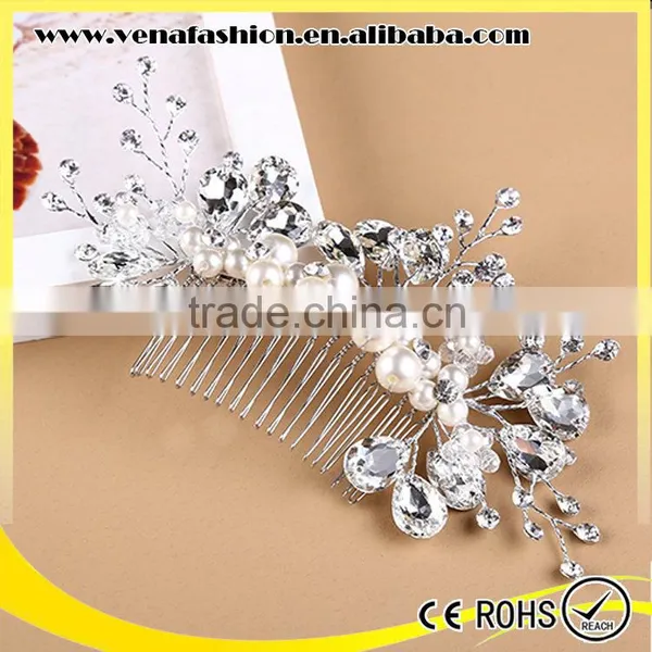 Wholesaler Crystal Rhinestone Manufacture of Hair Comb photo-3