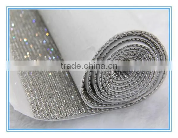 Elevator Cost Hot Fix Rhinestone Mesh Crystal Rhinestone Banding Wholesale