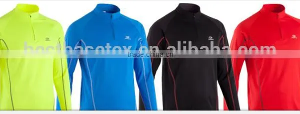 Mens Spring Autumn Long Sleeve Ruuning Shirt Black photo-3