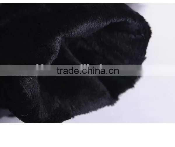 Women Girls Winter Plush Raccoon Fur Leather Mitten Gloves Warm Driving Gift photo-6