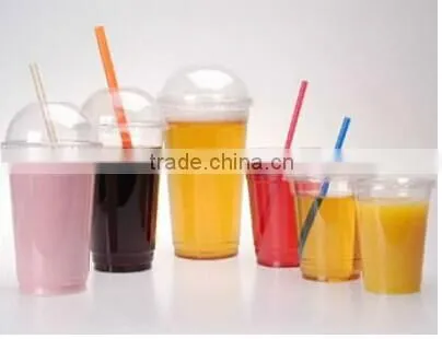 16oz PET Clear Ice Cream Use Disposable Plastic Chalice Cup With Lids Cheap Price