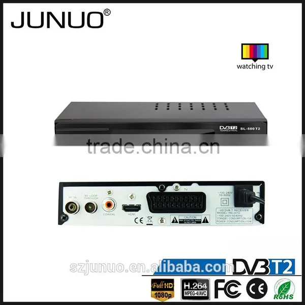 JUNUO Shenzhen Manufacture OEM Quality FTA HD Mpeg4 Digital Terrestrial tv Decoder Set Top Box Dvb-t2 Nigeria photo-3