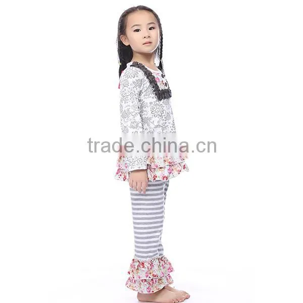 Bulk Wholesale Kids Clothing Ruffle Kids Clothes Cotton Kids Clothing Suppliers China photo-2