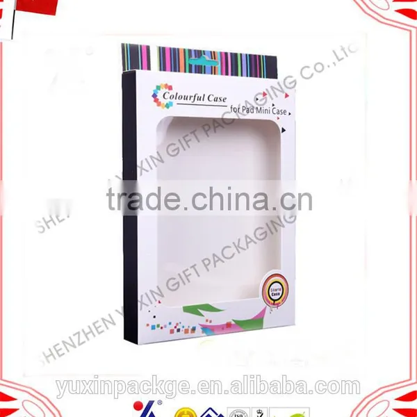 Custom Cell Phone Paper Window Packaging Box With Lock