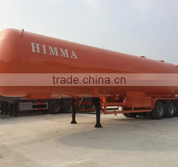 Quality 100% Guaranteed Customized for Export 58.5m3 Tri-axle Lpg Bulk Tank Trailer photo-2