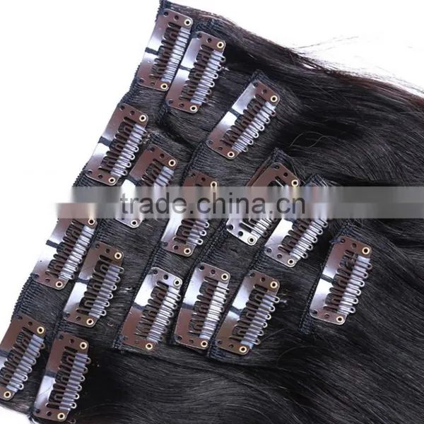 Wholesale Brazilian Hair Clip in Hair Extension Natural Hair Extensions photo-4