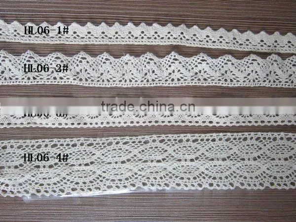 Raw White Bleach White Cotton Lace