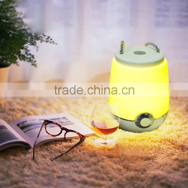 2016 New Bluetooth Speaker Lamp Night Light Lantern With Strap Wireless Audio Speaker 3.5mm Audio Input 10 Min Timer photo-5