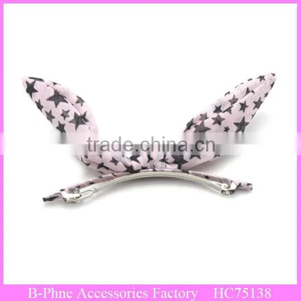 Fashion Star Printed Korean Hair Accessories With Barrette