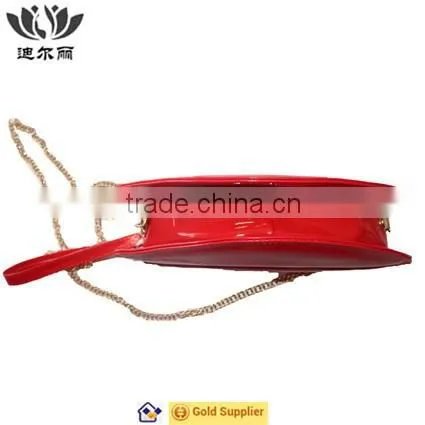Red Lips PU Leather Shoulder Bag photo-2
