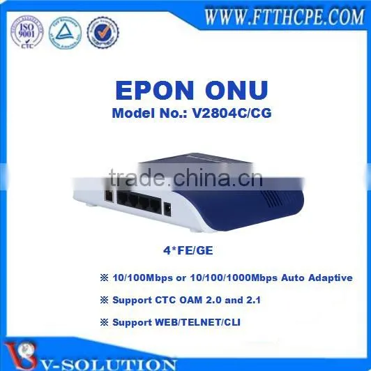 4FE/GE EPON ONU GEPON ONU With CE Certification for FTTH Solution photo-2