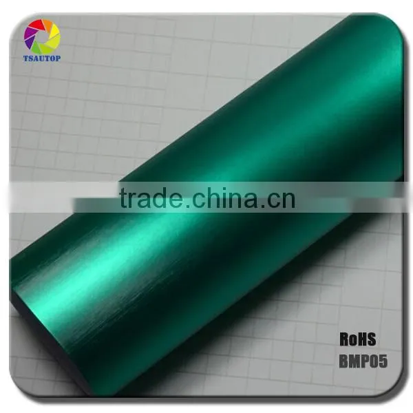 TSAUTOP BMP Brushed Matte Chrome Auto Car Wrap photo-3