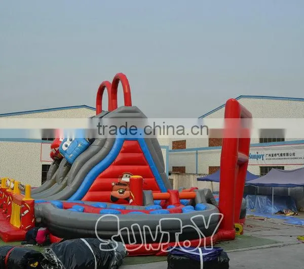 Large Giant Big Amusement Park Joy Slide Obstacle Combo photo-2
