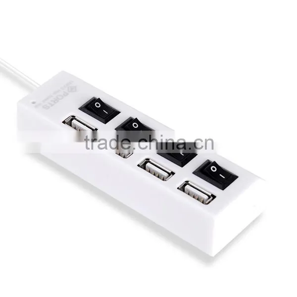 NEW Arrival High Speed USB Hub 4 Ports LED USB 2.0 Hub 480 Mbps Hub USB On/Off Switch For Computer Peripheral Accessorie photo-5