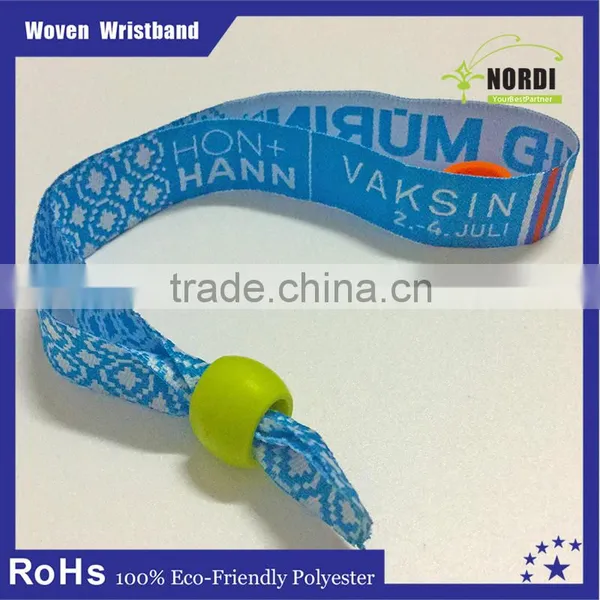 High Quality Theme Parks Promotion Woven Wristband / Fabric Wristbands photo-2