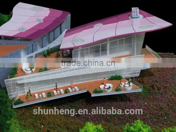 3D Rendering Architectural Scale Model for Real Estate Exhibition photo-3