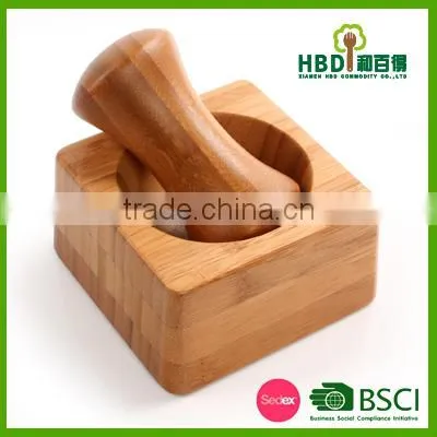 Top Quality Customized Wooden Mortar and Pestle Wholesale photo-2