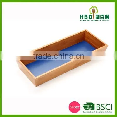 2016 Colorful Bamboo Organizer Tray, Multifunction Cultery Organizer photo-4