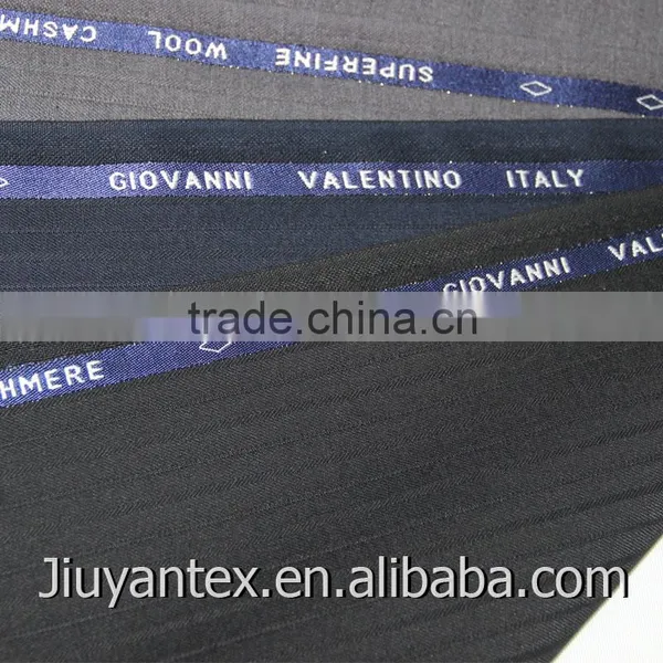 Beautiful Wool Blend Trw Stripe Weave Customized Selevdge Senior Quality Men Dress Uniform Suiting Textile Fabric Through SGS photo-4