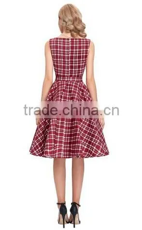 Sleeveless Cotton Vintage Swing Dress photo-3