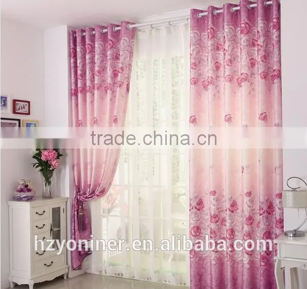 2015 Hot Sale Printed Designed No. 03 Window Curtains, Made- up Black Out Fabric in Home or Hotel photo-4
