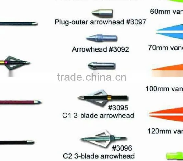 Linkboy LBA001 Black Carbon Arrow With Plastic Vanes