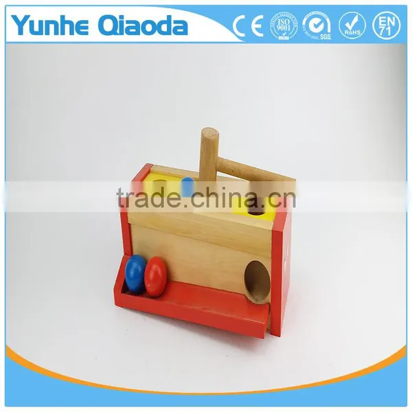 Multi-color Small Hit Ball Box Toys,Wooden Pound Toy For Kids,Wooden Hammering Toy