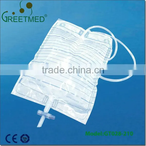 China Manufacture High Quality Portable 2000ml Sterile Urine Bag photo-3