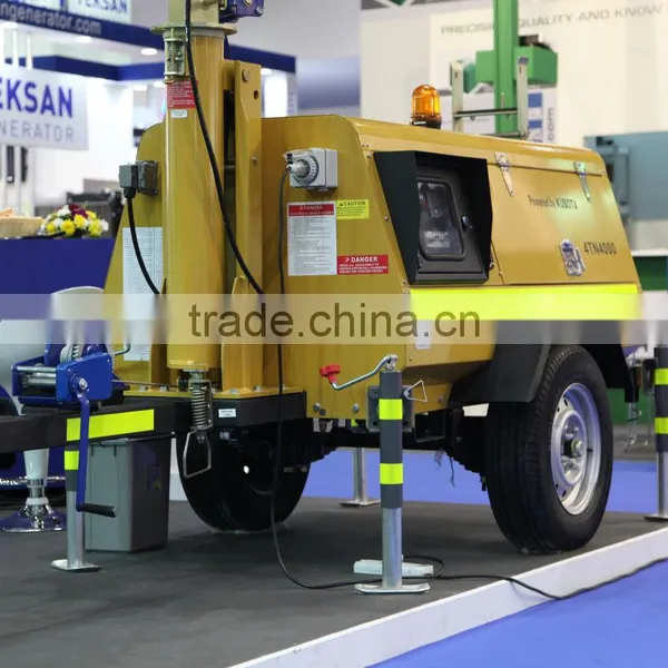 Water Cooled Diesel Trailer Light Tower Generator photo-2