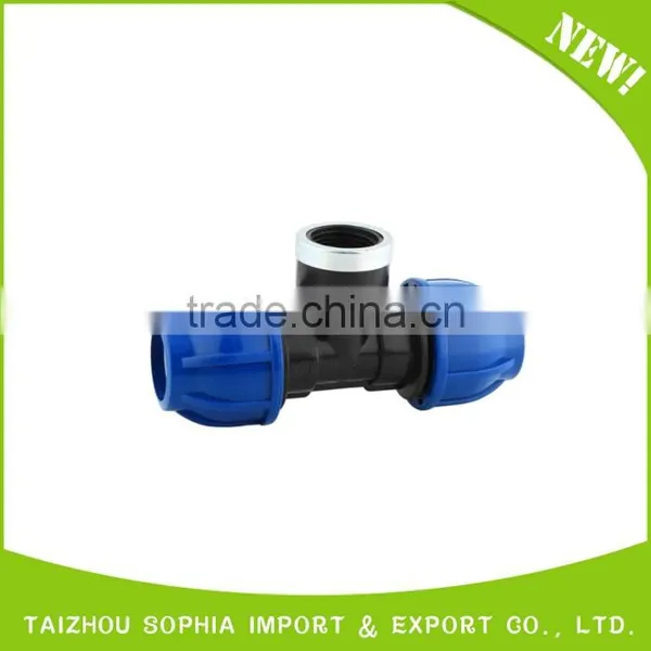 Water Irrigation Fittings PP Compression Quick Female Female Coupling