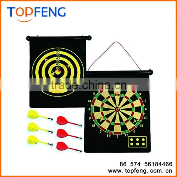 Magnetic Roll-up Dart Board and Bullseye Game With Darts photo-2