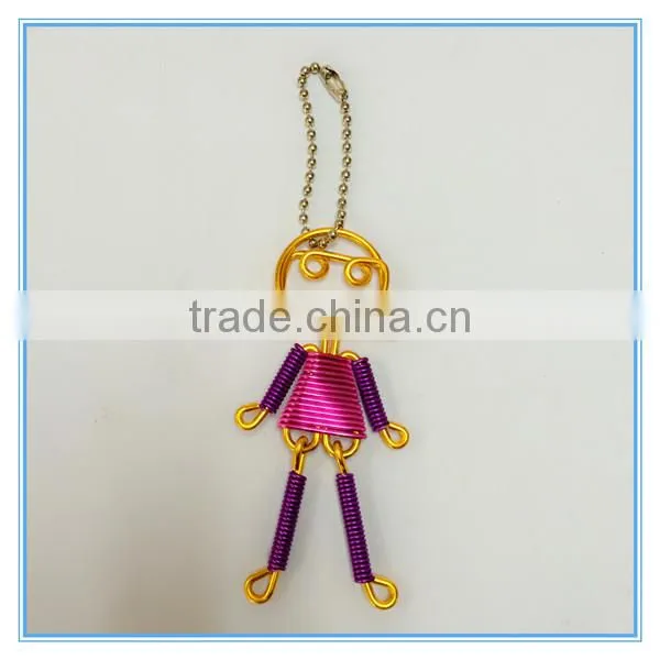 Wholesale Good Quality Handmade Beautiful Couples Sexy Girl and Boy Metal Pendant Key Chains photo-3