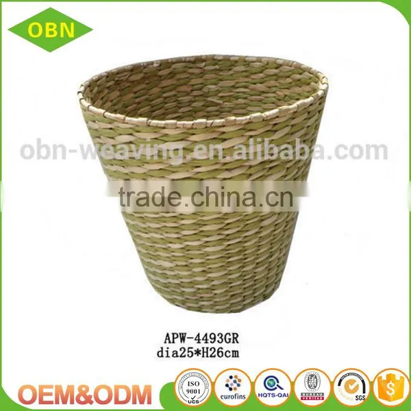 Many Color Handmade 100% Natural Custom Decorative Woven Paper Waste Basket Waste Bin photo-3