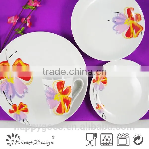Ceramic White Porcelain Round High Quality Dinner Set photo-4
