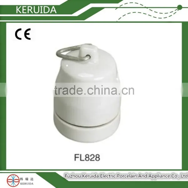 Electric Porcelain Pendant E27 Lamp Holder