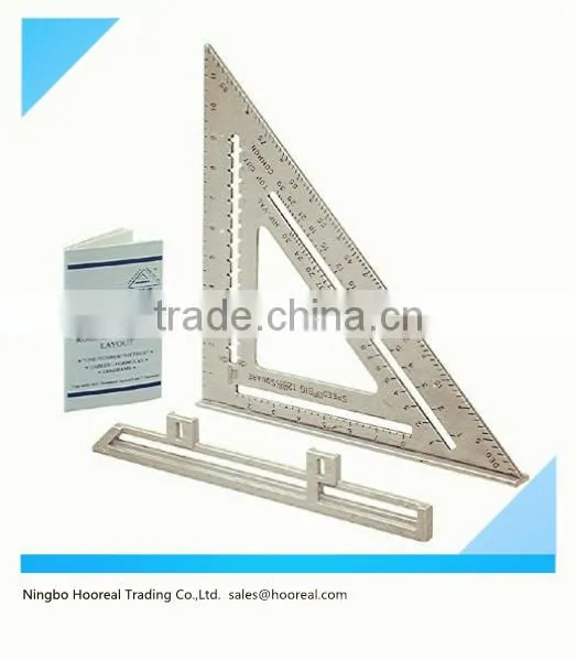 Aluminum Alloy Speed Square 7" Combination Carpenter's Protractor Miter Framing Triangle Ruler/Speed Square