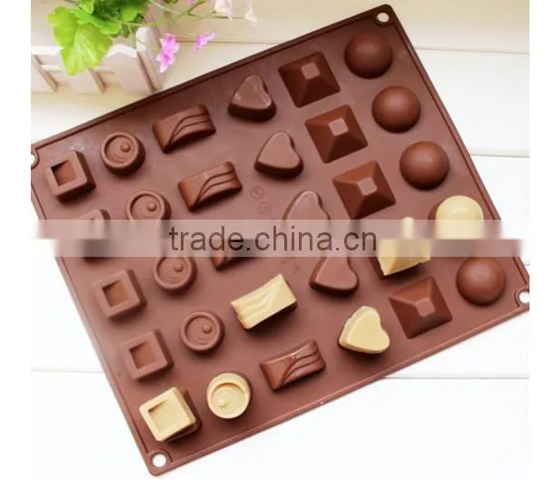 Christmas Chocolate Molds,Fancy Silicone Cake Mold 30 Cavity Multi Shaped Candy Jelly Ice photo-4