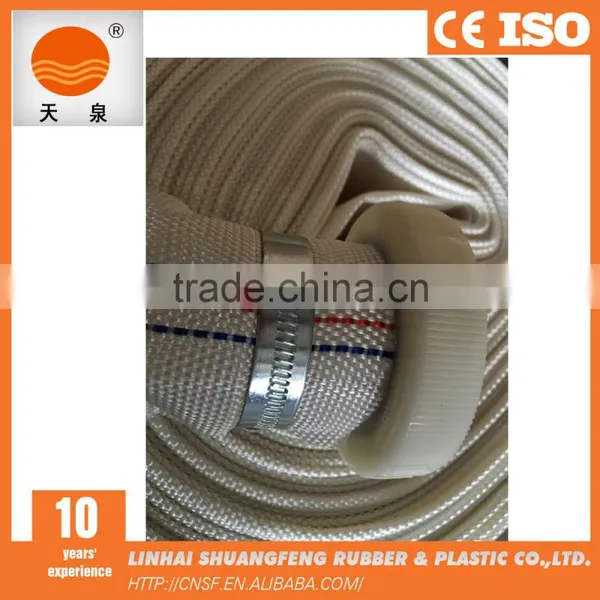 PVC Lining Layflat Fire Hose / Fire Resistant Hose With ABS Plastic Type Coupling photo-2