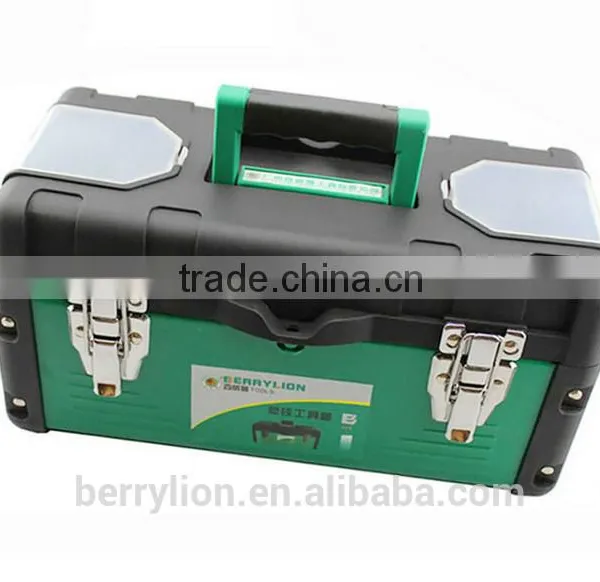 Berrylion Plastic Iron Tool Box With Trolley High Quality 14" 17" 19" Tool Box photo-2