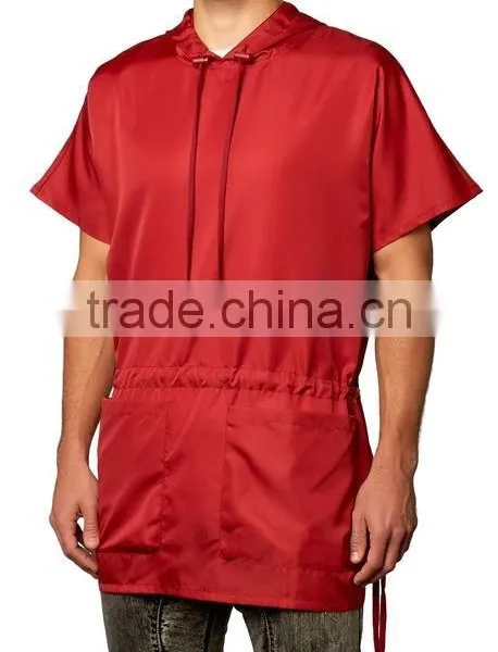 Short Sleeve Nylon Solid Color Mens Windbreaker photo-3