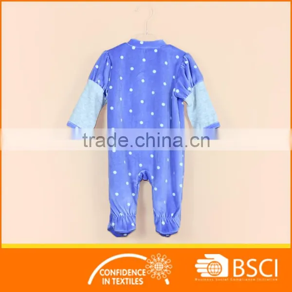 Latest Velvet Long Sleeve Baby Girl Romper photo-2