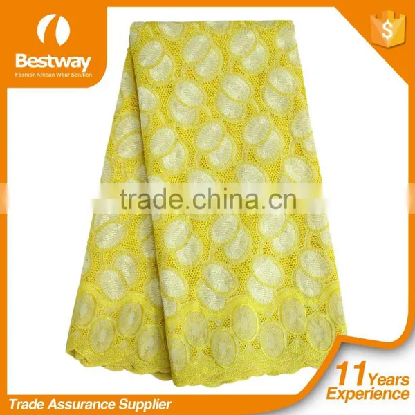 Wholesales Swiss Lace Fabric New Lace Design for Ladies Suit photo-4