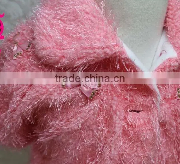 Fake Fur Vest Waistcoats, Winter Baby Girl Clothes Cute Warm Coat Princess Design Girl's Outerwear Thick Fur Kid's Coat photo-5